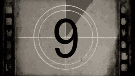 old projector counting down